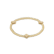 enewton Signature Cross 3mm Gold Bracelet - Gold