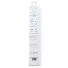 Load image into Gallery viewer, Glitter Clear &amp; Aqua Reusable Straw Set