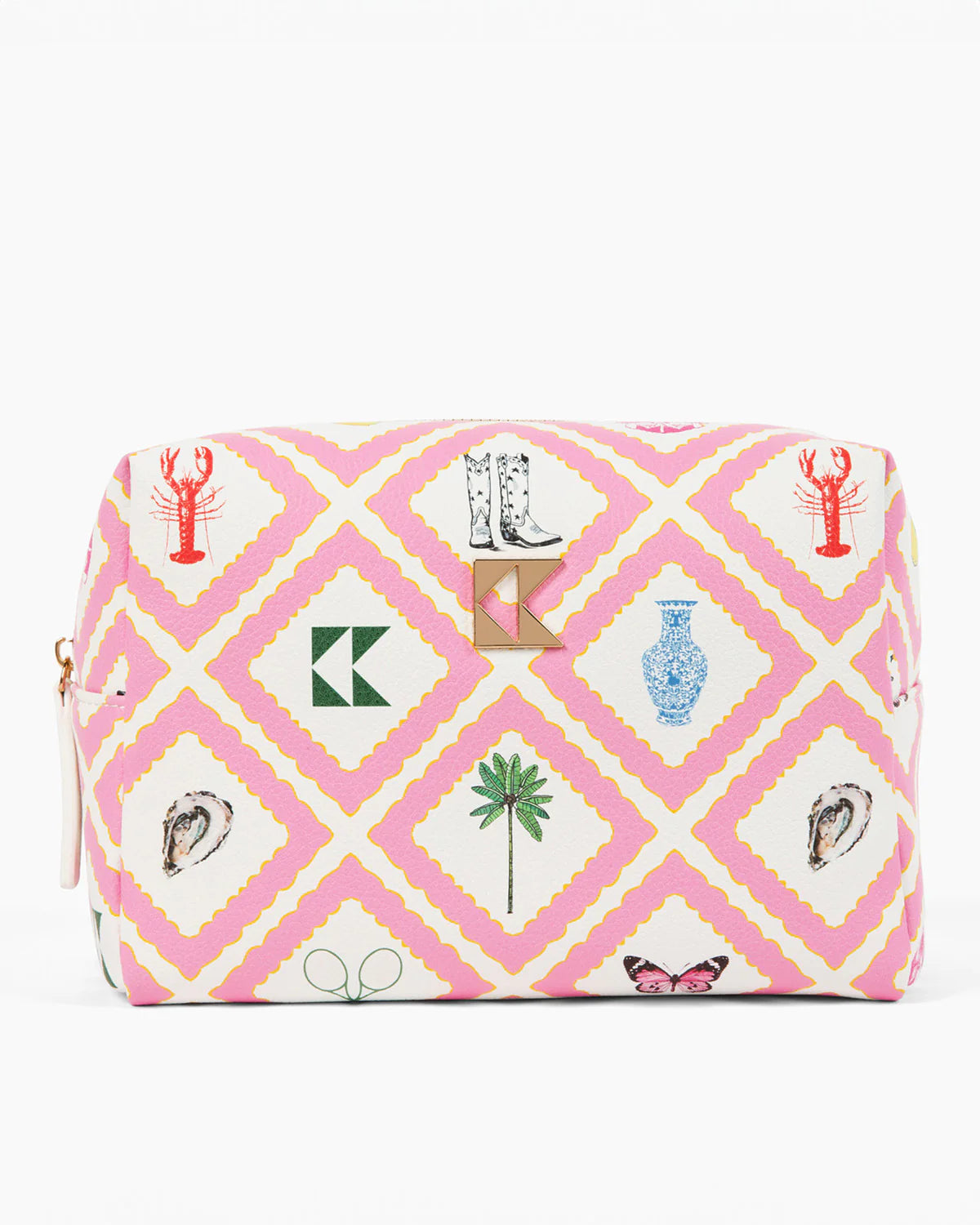 Katie Kime Classic Accessory Bag | Story Pink