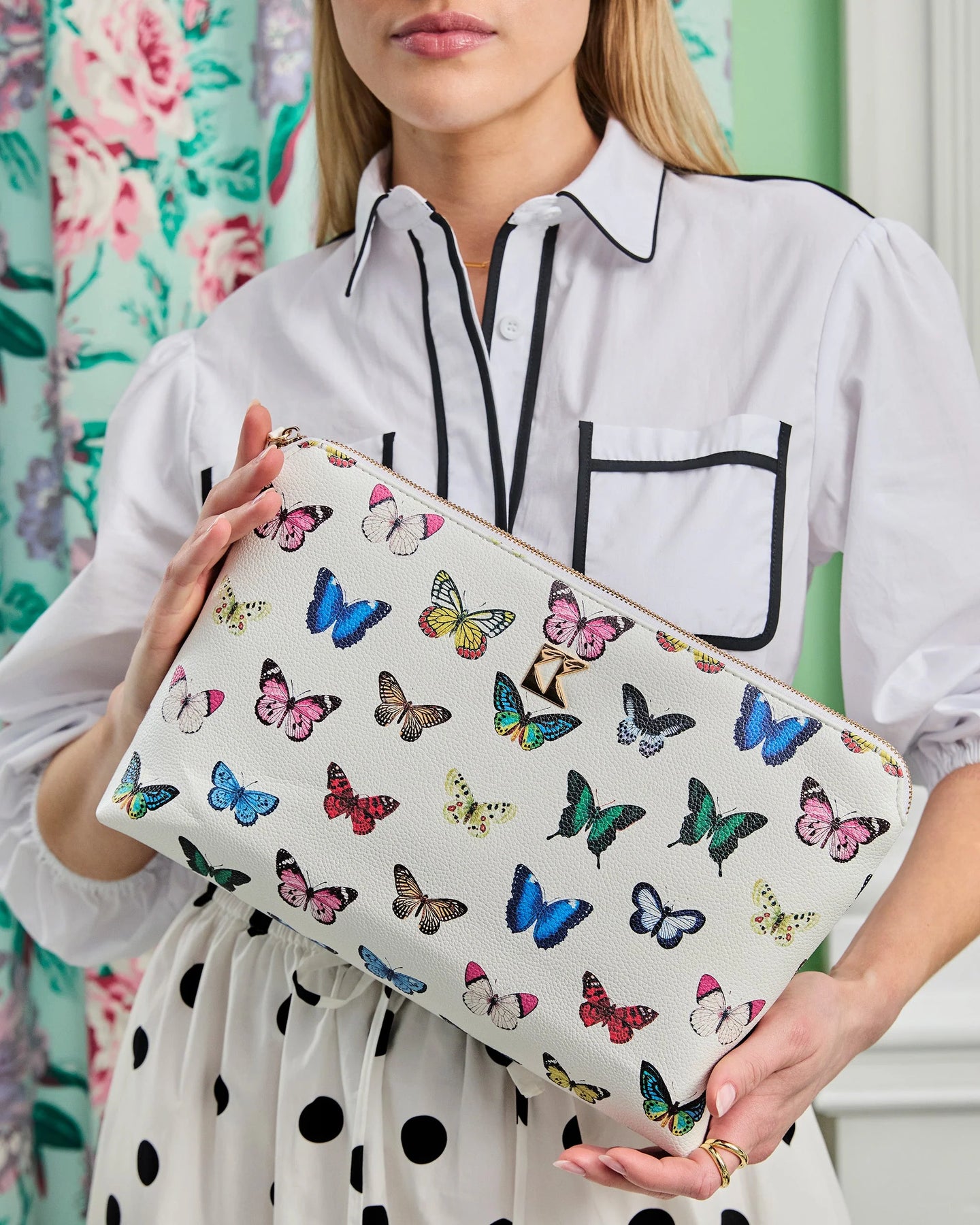 Katie Kime Oversized Accessory Bag | Mariposa