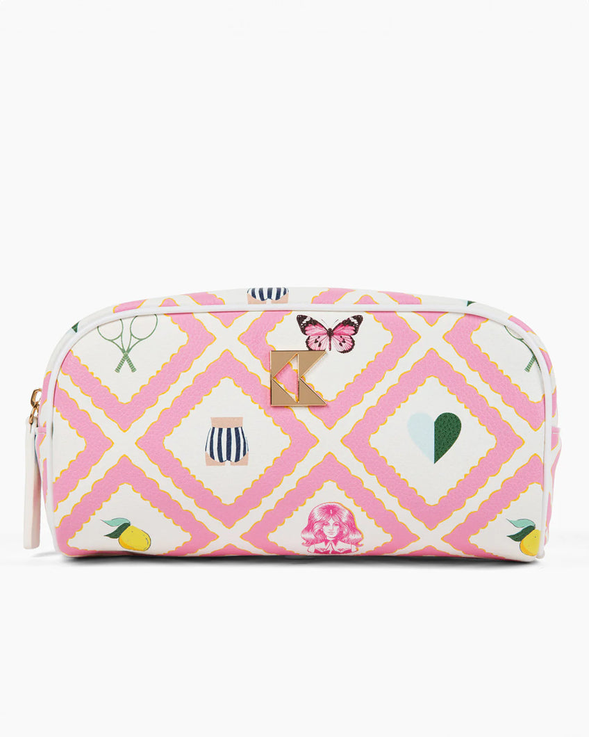 Katie Kime Petite Accessory Bag | Story Pink