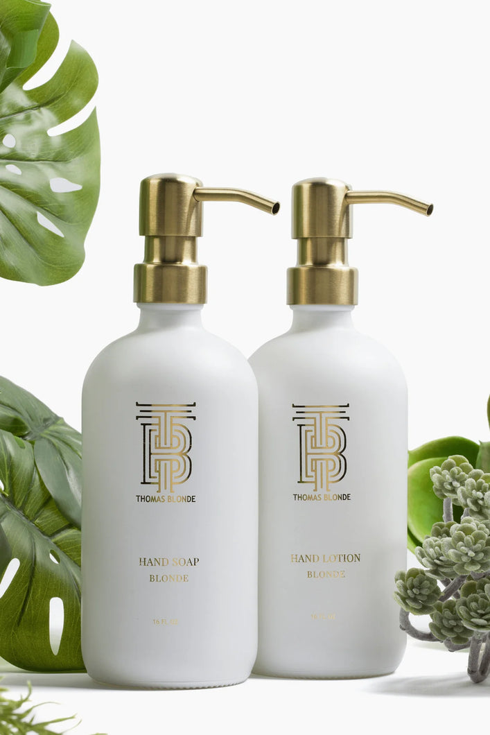 Hand Lotion Glass Dispenser - Joshua Tree by Thomas Blonde