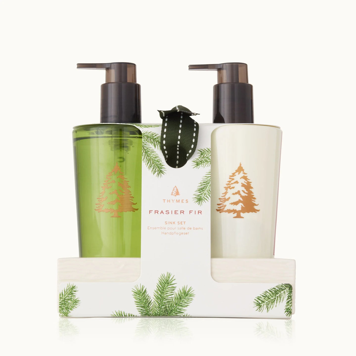 Frasier Fir Sink Set With Ceramic Caddy