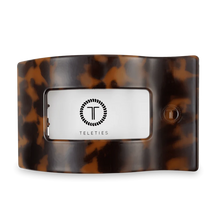 Load image into Gallery viewer, Teleties Tortoise Large Flat Rectangle Clip