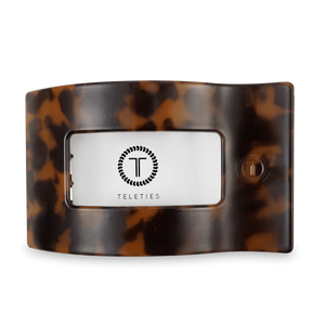 Teleties Tortoise Large Flat Rectangle Clip