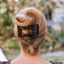 Load image into Gallery viewer, Teleties Tortoise Large Flat Rectangle Clip