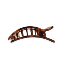 Load image into Gallery viewer, Teleties Tortoise Medium Flat Rectangle Clip