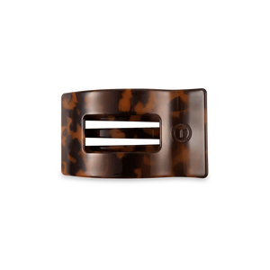 Teleties Tortoise Small Flat Rectangle Clip
