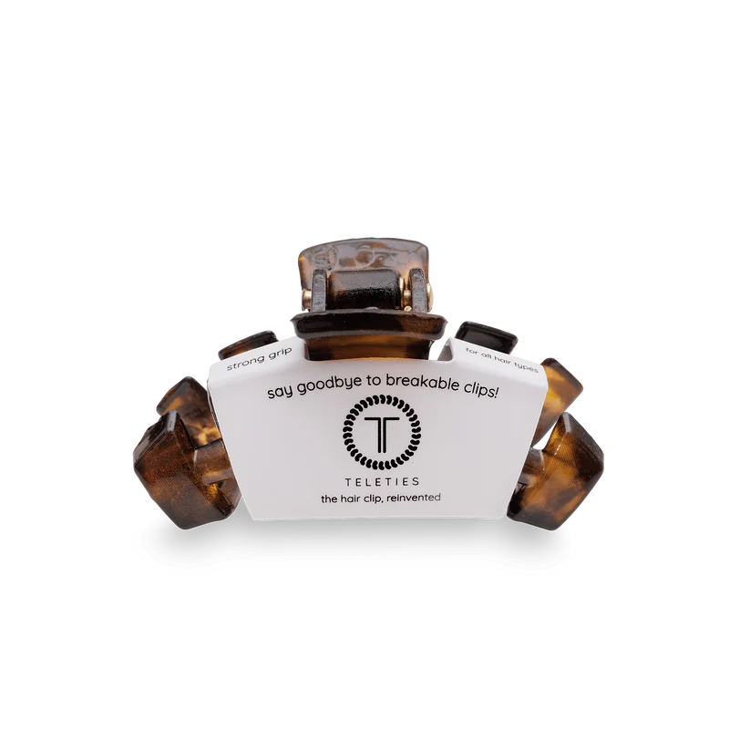 Teleties Classic Tortoise Tiny Claw Clip