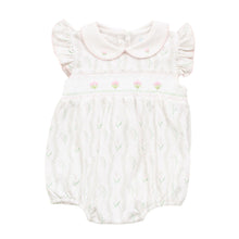 Load image into Gallery viewer, Baby Dunn Sweet Pea Flutter Sleeve Bubble