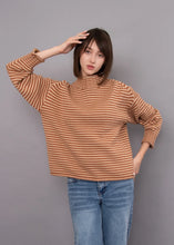 Load image into Gallery viewer, RD Style Lucretia Long Sleeve Funnel Neck Pull-Over | Sesame Mocha