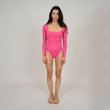 Load image into Gallery viewer, Stacy Square Neck Bodysuit | Barbie Pink