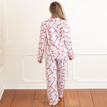 Load image into Gallery viewer, Candy Cane Stripe Flannel PJ Set