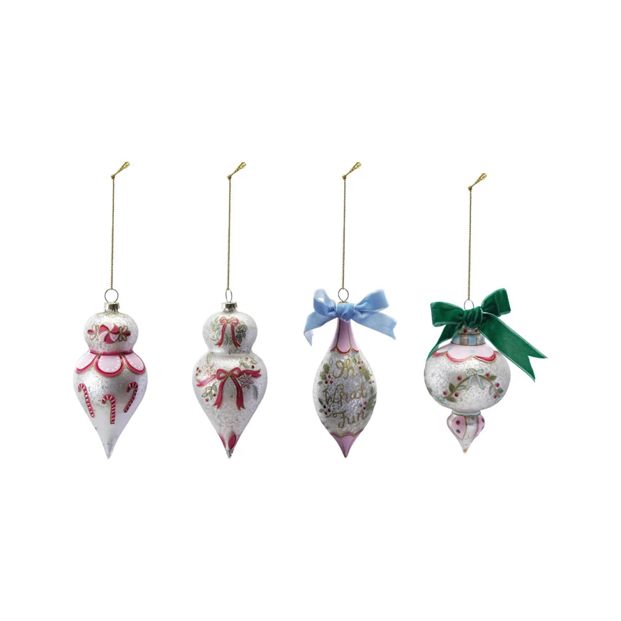 Hand-Painted Glass Ornaments