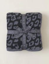 Load image into Gallery viewer, Barefoot Dreams CozyChic® Barefoot in the Wild® Throw | Graphite/Carbon