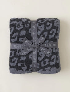 Barefoot Dreams CozyChic® Barefoot in the Wild® Throw | Graphite/Carbon