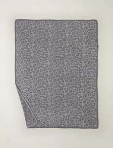 Barefoot Dreams CozyChic® Barefoot in the Wild® Throw | Linen/Warm Gray