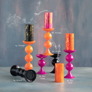 Trick or Sweet Pillar Candle Holders
