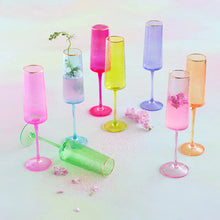 Load image into Gallery viewer, Rainbow Champagne Flute