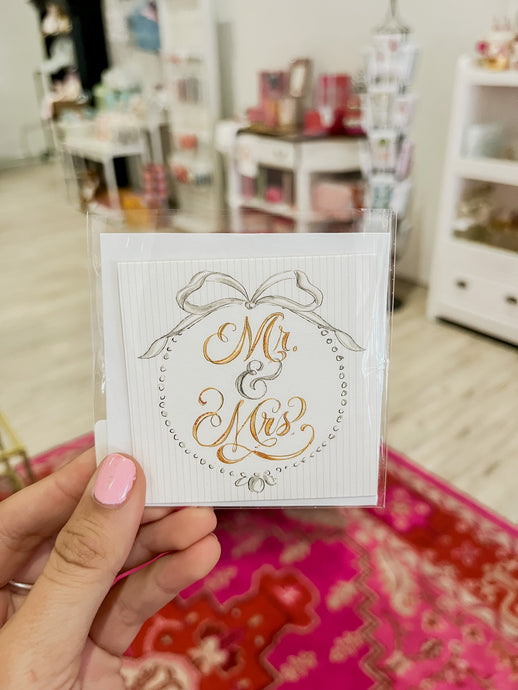 Mr. & Mrs. Enclosure Card