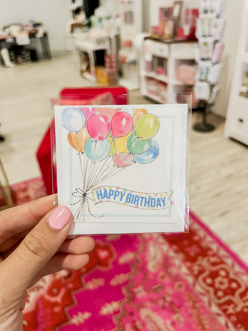 Bunch of Balloons Enclosure Card