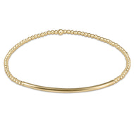 enewton Classic Gold 2mm Bead Bracelet - Bliss Bar Gold