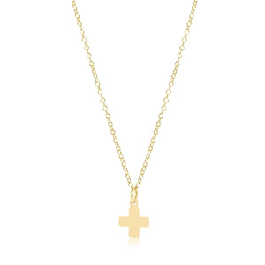 enewton 16" Necklace Gold - Signature Cross Small Gold Charm