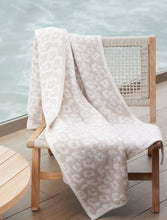 Load image into Gallery viewer, Barefoot Dreams CozyChic® Barefoot in the Wild® Throw | Cream/Stone