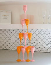 Load image into Gallery viewer, Tart by Taylor Orange Champagne Flute