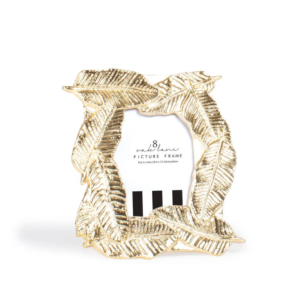 Gold Banana Leaf Picture Frame