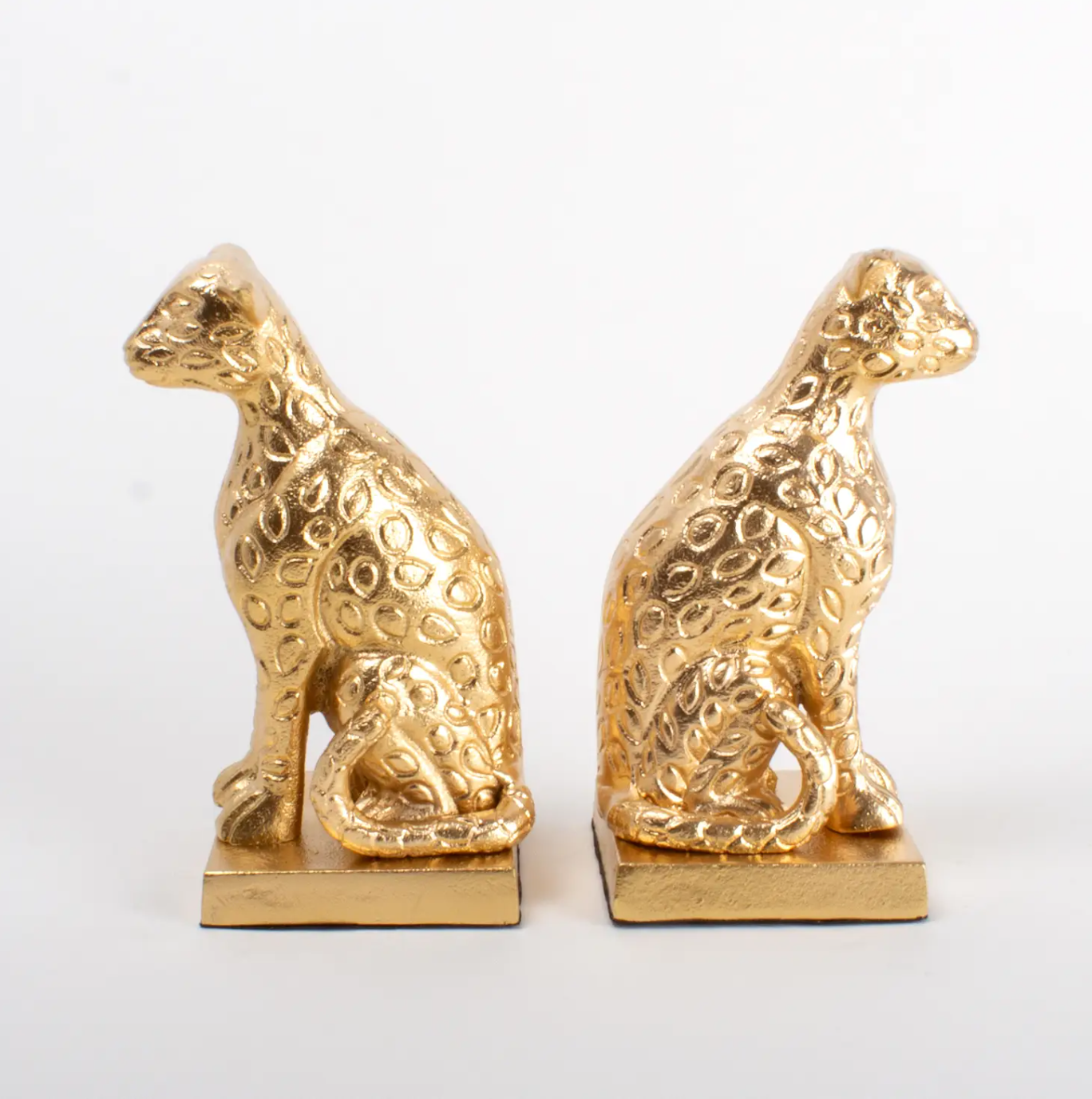 Gold Leopard Bookend