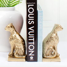 Load image into Gallery viewer, Gold Leopard Bookend