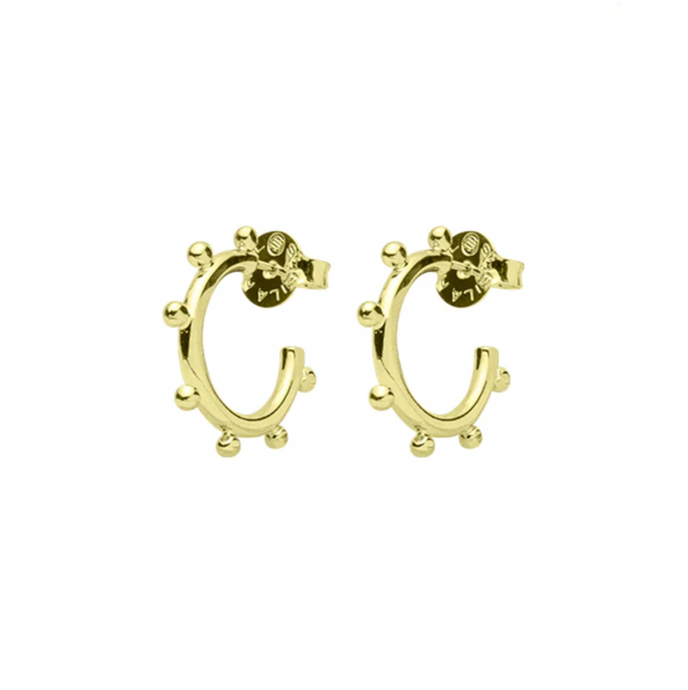 Sheila Fajl Petite Sweetie Pie Hug Hoops | Shiny 18K Gold Plated