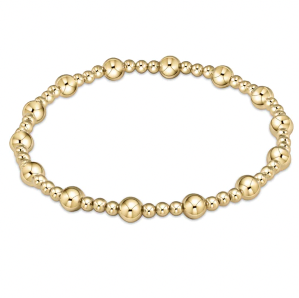 enewton extends - Classic Sincerity Pattern 5mm Beaded Bracelet - Gold