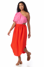 Load image into Gallery viewer, CROSBY Rio Dress | Bubblegum/Cherry