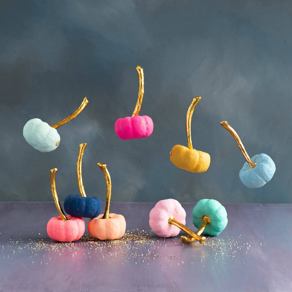 Glitterville Rainbow Pumpkins | Small
