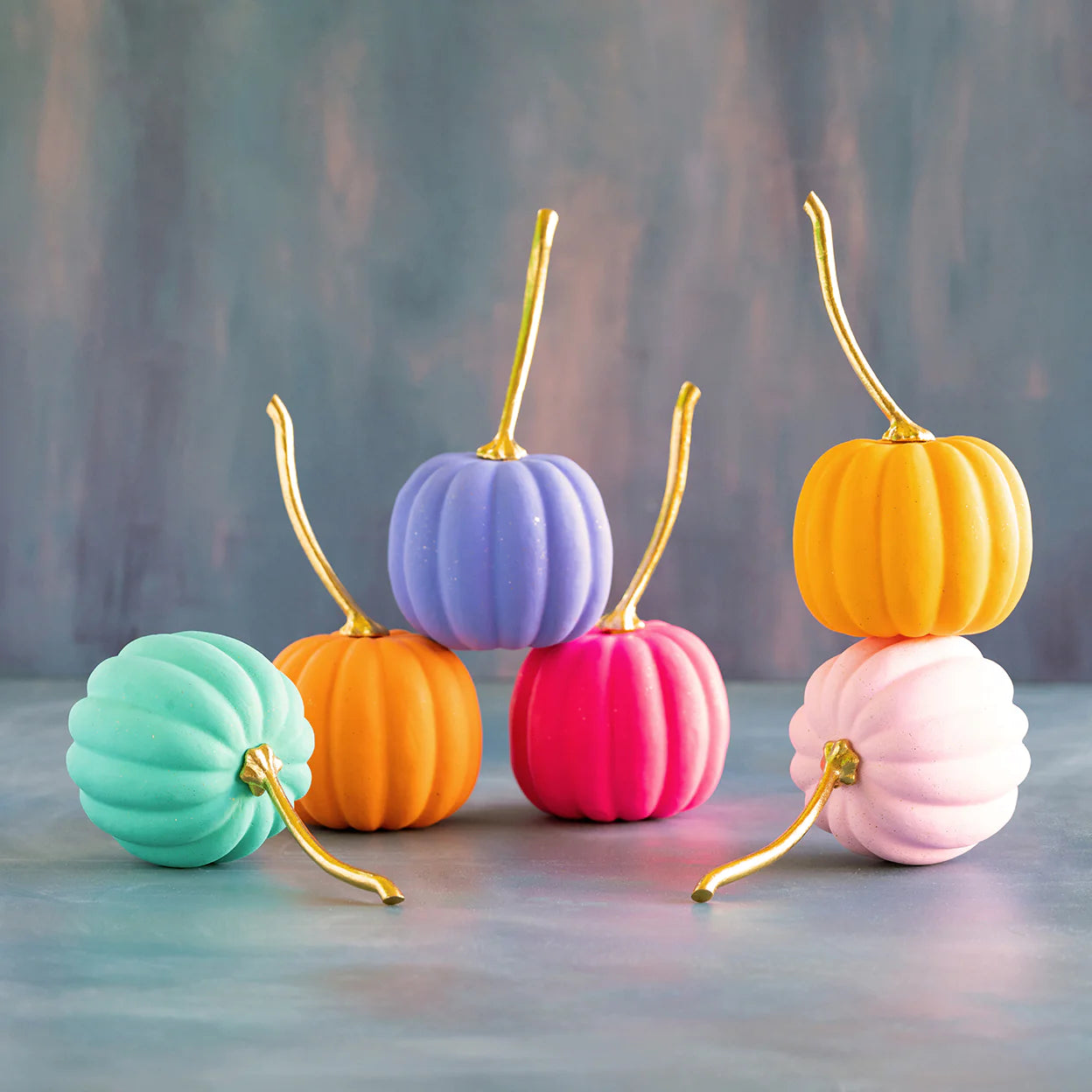 Glitterville Rainbow Pumpkins | Medium