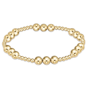 enewton Classic Joy Pattern 6mm Bead Bracelet - Gold