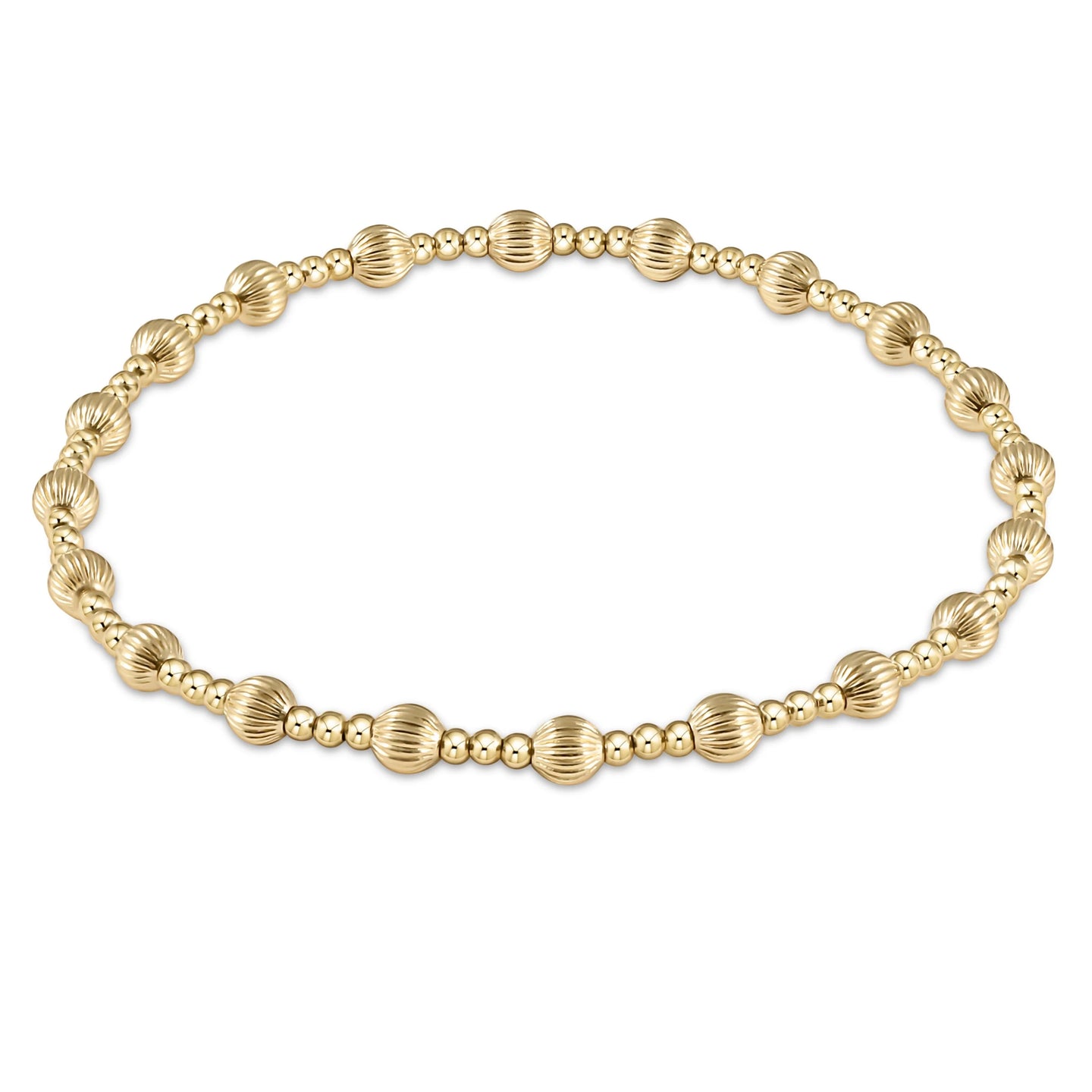 enewton Dignity Sincerity Pattern 4mm Bead Bracelet - Gold