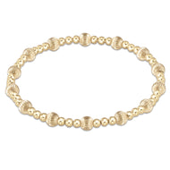 enewton Dignity Sincerity Pattern 5mm Bead Bracelet - Gold